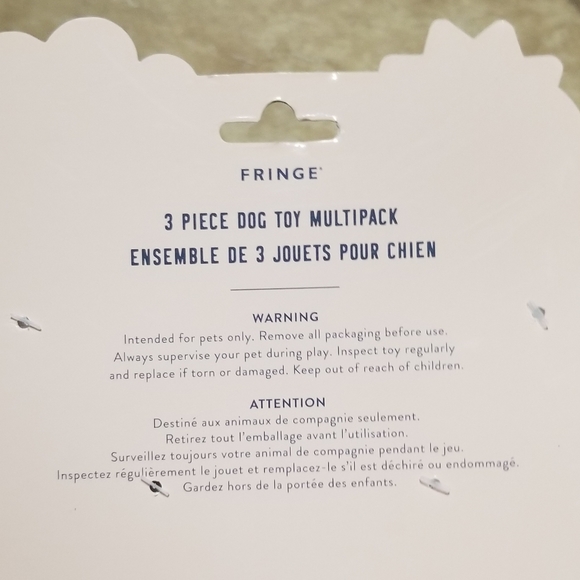 Fringe 3pc Dumpling Takeout Box Valentine's Themed Dog Toy - Picture 2 of 2